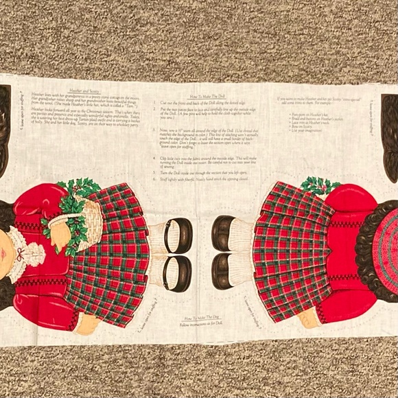 Vintage Holiday Sewing Fabric Panel “Heather and Scotty”
Panel is 18 x 44 inches - Picture 3 of 6